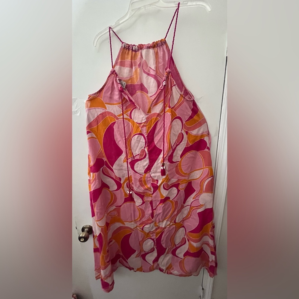 Rachel Zoe Vibrant Pink and Orange Dress